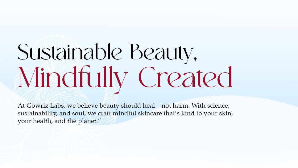 Sustainable beauty products mindfully created